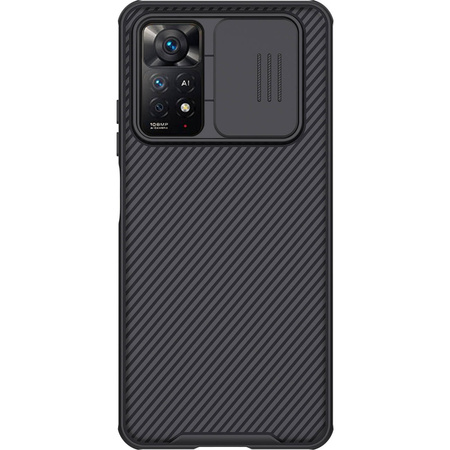 Nillkin CamShield Case Slim Handyhülle Schutzhülle mit Kameraschutzhülle Kameraabdeckung für Xiaomi Redmi Note 11 Pro / Note 11 Pro 5G / Note 11E Pro schwarz