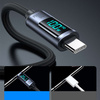 Kabel USB C - USB C 100W 1.2m z wyświetlaczem LED Joyroom S-CC100A16 - czarny