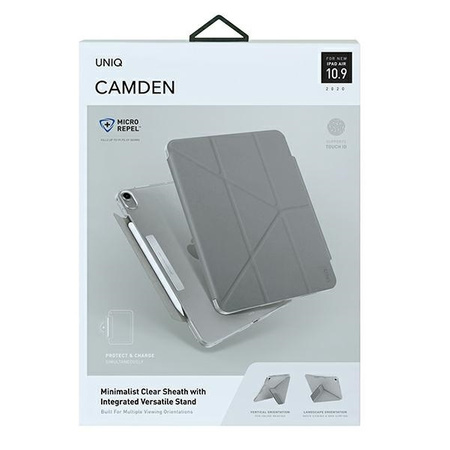 UNIQ etui Camden iPad Air 10,9" (2020) szary/fossil grey Antimicrobial