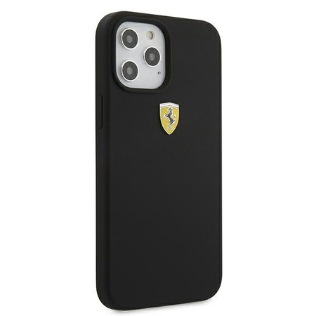 Ferrari FESSIHCP12LBK iPhone 12 Pro Max 6,7" czarny/black hardcase On Track Silicone