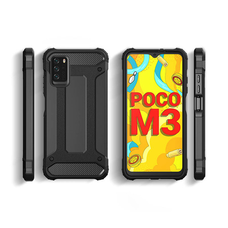 Hybrid Armor pancerne hybrydowe etui pokrowiec Xiaomi Redmi Note 10 5G / Poco M3 Pro złoty