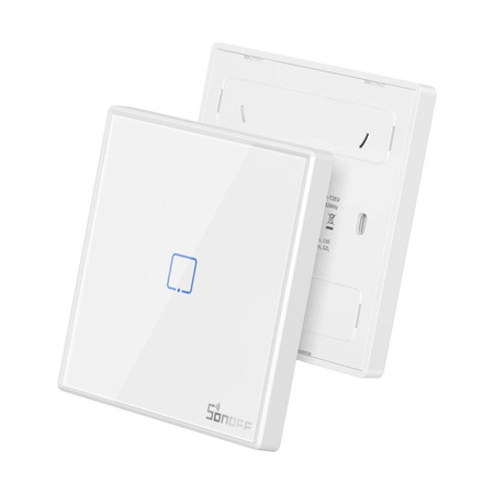 Sonoff T2EU2C-RF Three Channel Touch Light Switch Wi-Fi Button 433MHz Wireless RF Remote white (M0802030010)