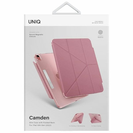 Schutzhülle IPAD 10.9 2022 UNIQ Camden Antimicrobial rosa