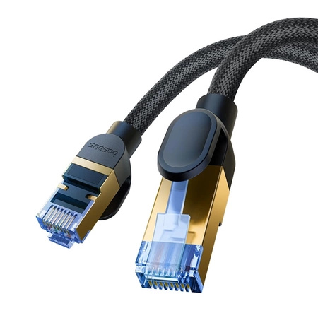 Baseus schnelles Internetkabel RJ45 Cat.7 10 Gbit/s 20 m geflochten schwarz