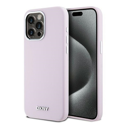 DKNY DKHMP14XSMCHLP iPhone 14 Pro Max 6.7" różowy/pink hardcase Liquid Silicone Small Metal Logo MagSafe