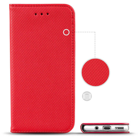 Case XIAOMI REDMI NOTE 12 4G Flip Magnet red