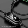 USAMS Kabel pleciony U48 lightning 1,2m 2A Fast Charging LED czarny/black SJ423USB01 (US-SJ423)