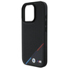 Original Handyhülle IPHONE 16 PRO MAX BMW Hardcase M Perforated Tricolor Line MagSafe (BMHMP16X23PUPDK) schwarz