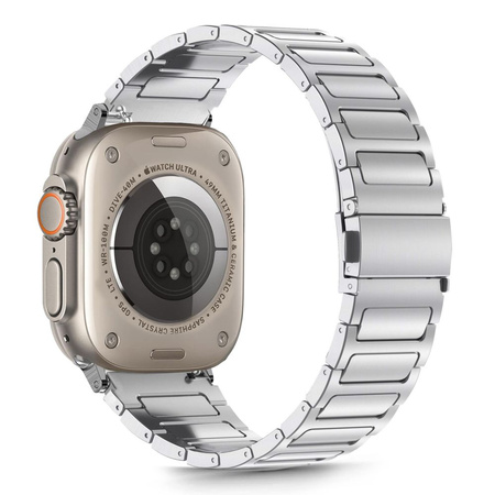 TECH-PROTECT STAINLESS CLASSIC APPLE WATCH 6 / 7 / 8 / 9 / 10 / SE / ULTRA 1 / 2 (44 / 45 / 46 / 49 MM) SILVER