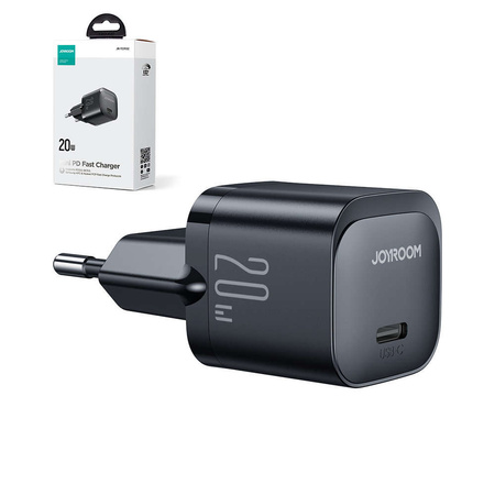 Mini charger USB C 20W PD Joyroom JR-TCF02 | black