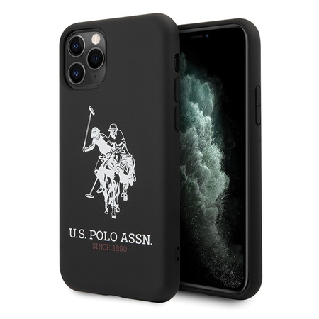 US Polo USHCN65SLHRBK iPhone 11 Pro Max czarny/black Silicone Collection