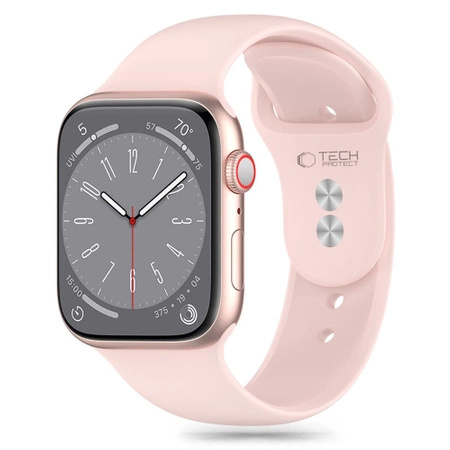 Pasek Tech-Protect Silicone na Apple Watch 4 / 5 / 6 / 7 / 8 / 9 / SE / Ultra 1 / 2 (42 / 44 / 45 / 49 mm) - różowy