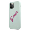 Guess GUHCP12LLSVSBF iPhone 12 Pro Max 6,7" niebieski fuksja/blue fuschia hardcase Silicone Vintage