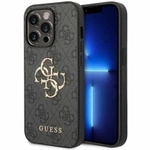 Guess GUHCP15L4GMGGR iPhone 15 Pro 6,1" grau/graues Hardcase 4G Big Metal Logo