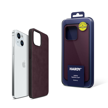 Apple iPhone 15 - 3mk HARDY MagFabric Case Mulberry