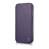 iCarer CE Premium Leather Folio Case iPhone 14 Plus Magnetic Flip Leather Folio Case MagSafe Dark Purple (WMI14220715-DP)