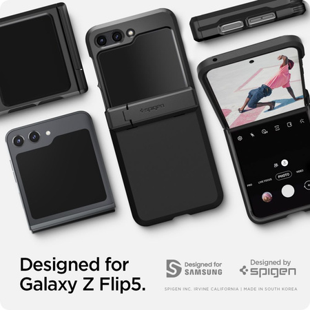 Spigen TOUGH ARMOR PRO GALAXY Z Flip 5 SCHWARZ