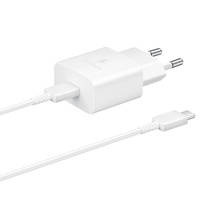 Samsung USB wall charger Type C 15W PD AFC + USB cable Type C white (EP-T1510XWEGEU)