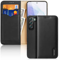 Dux Ducis Hivo Genuine Leather Bookcase type case for Samsung Galaxy S22+ (S22 Plus) black