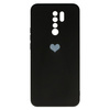 Vennus Silicone Heart Case do Xiaomi Redmi 9 wzór 1 czarny