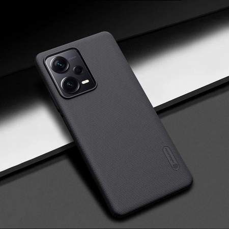 Nillkin Super Frosted Shield Hülle für Xiaomi Redmi Note 12 Pro+ Hülle + Telefonständer schwarz