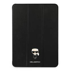 Original Handyhülle IPAD PRO 11" 2021 Karl Lagerfeld Book Cover Saffiano Karl Iconic (KLFC11OKMK) schwarz