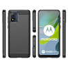 Carbon Case für Motorola Moto E13 flexible Silikon-Carbon-Hülle schwarz