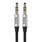 Baseus kabel audio Yiven M30 jack 3,5 mm - jack 3,5 mm 1,0 m srebrno-czarny