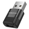 Borofone Adapter BV18 - USB na Typ C - czarny