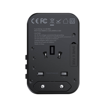 Choetech gaN 2 x USB Type C / USB 65W Power Delivery Fast Charger Black (PD5009-BK)