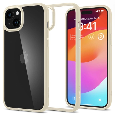 Spigen Ultra Hybrid-Hülle für iPhone 15 Plus – Beige