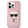 Karl Lagerfeld KLHCP13XKHTUGLP iPhone 13 Pro Max 6,7" różowy/pink hardcase Glitter Karl`s Head