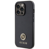 Original Case IPHONE 13 PRO Guess 4G Strass Metal Logo (GUHCP13LPS4DGPK) black