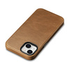 iCarer Case Leather genuine leather case for iPhone 14 Plus braun (WMI14220703-TN) (MagSafe compatible)