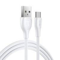 Remax Lesu Pro kabel przewód USB - USB Typ C 480 Mbps 2,1 A 1 m biały (RC-160a white)