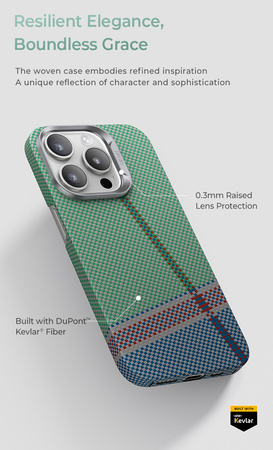 Benks Etui PassionGreen Kevlar 600D do Iphone 15 Pro Max