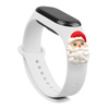 Strap Xmas replacement band strap for Xiaomi Mi Band 4 / Mi Band 3 Christmas holidays white (santa)