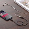 Acefast MFI Lightning audio cable - 3.5mm mini jack (female) 18cm, AUX gray (C1-05 deep space gray)