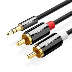 UGREEN AV116 Przewód 3,5mm Jack do 2RCA (Cinch) 5m (czarny)