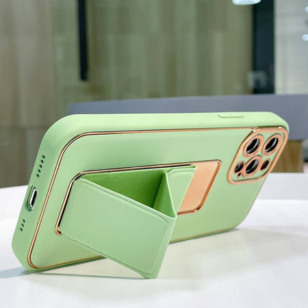 New Kickstand Case case for iPhone 12 Pro with stand green