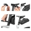 Rockbros B69 bicycle saddle bag 1.8l with easy release system - black