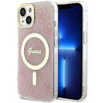 Guess GUHMP14MH4STP iPhone 14 Plus 6.7" pink/pink hardcase 4G MagSafe