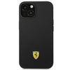 Original Case IPHONE 14 PLUS Ferrari Hardcase Silicone Metal Logo black