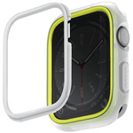 Etui APPLE WATCH 4 / 5 / 6 / 7 / 8 / SE (42 / 44 / 45 MM) UNIQ Moduo limonkowo - białe