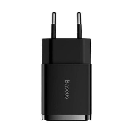 Baseus Compact ładowarka sieciowa 2x USB 10.5W czarny (CCXJ010201)