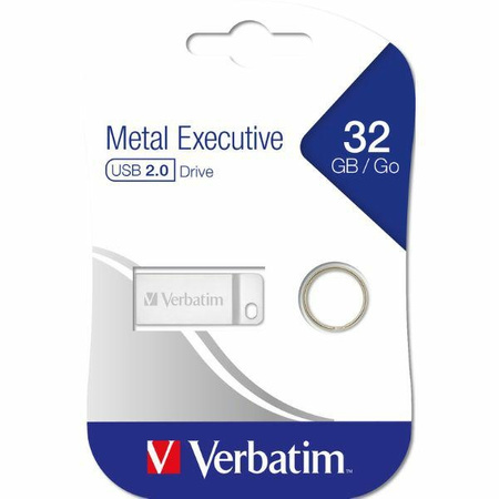 Verbatim Pendrive 32GB USB-A 2.0 Metal Executive srebrny/silver 98749