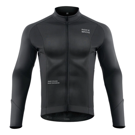 Rockbros 15400002005 long sleeve cycling jersey autumn/winter XXL - black