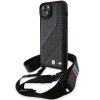 BMW M Edition Carbon Stripe &amp; Strap Hülle für iPhone 15 / 14 / 13 – Schwarz