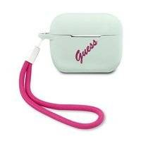 Guess GUACAPLSVSBF AirPods Pro cover niebieski fuksja/blue fuschia Silicone Vintage