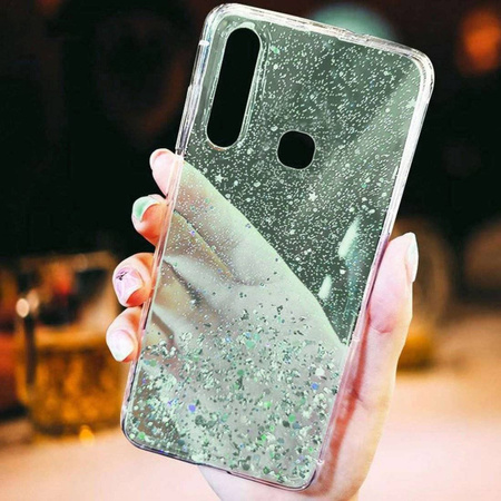 Etui HUAWEI Y5P Brokat Cekiny Glue Glitter Case zielone